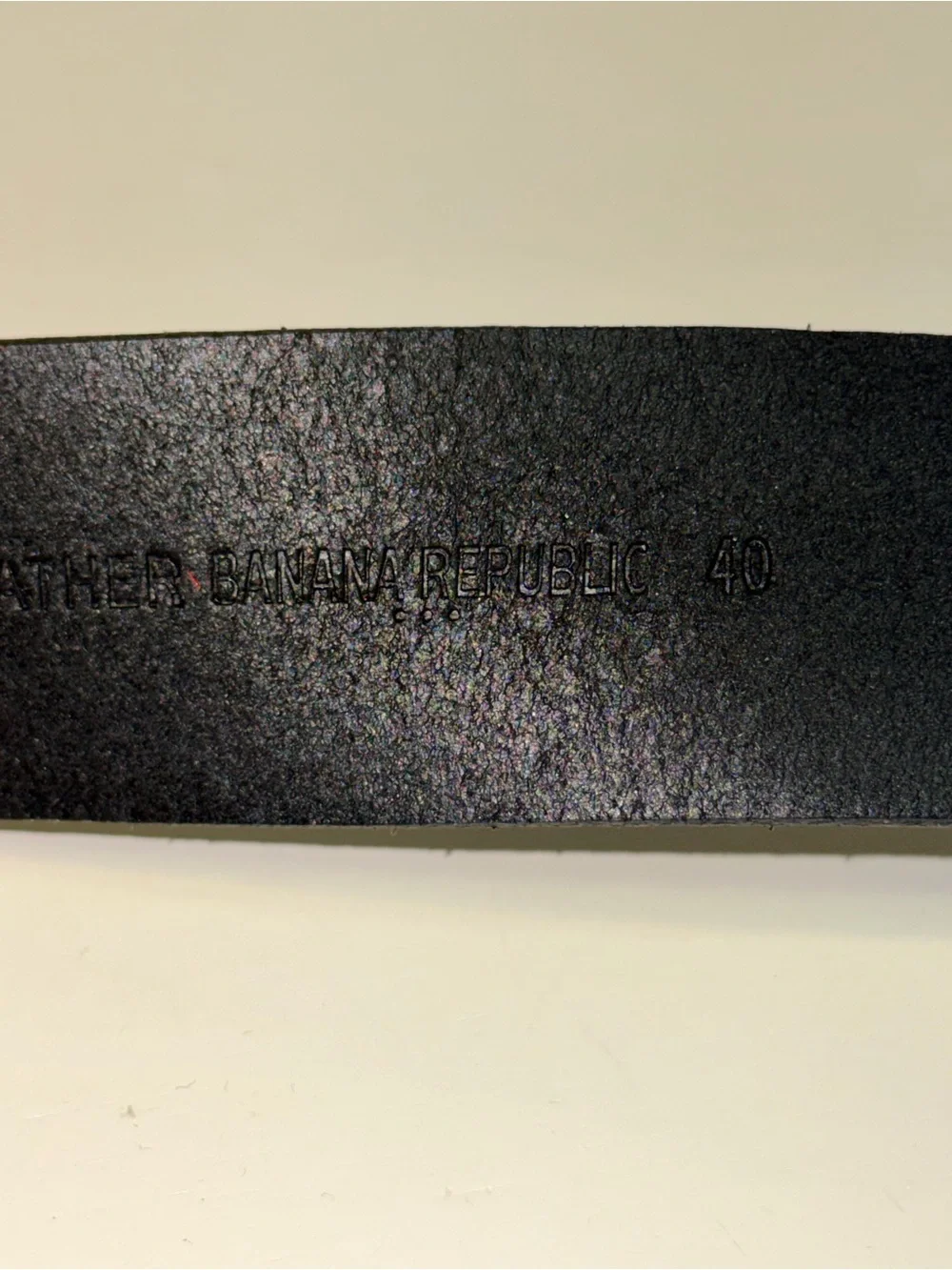 Men’s Banana Republic Black Genuine Leather Belt Size 40